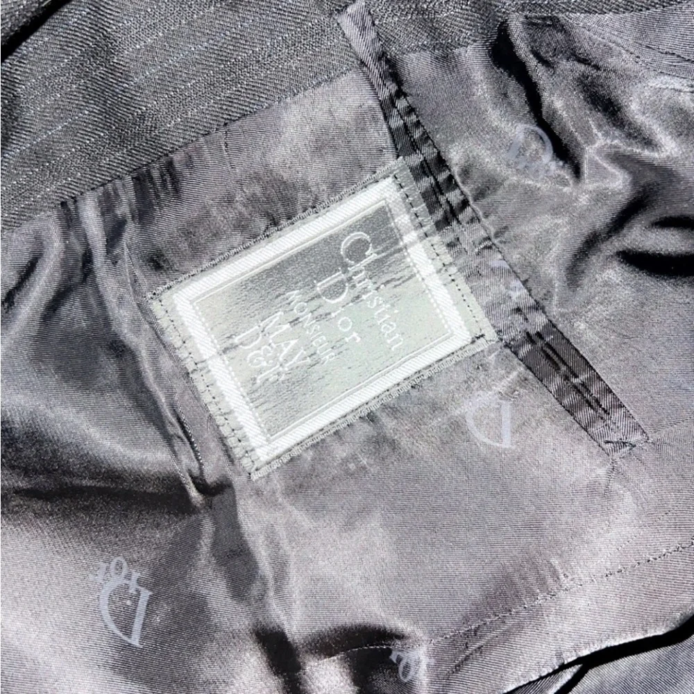 CHRISTIAN DIOR Pinstripe Blazer Jacket